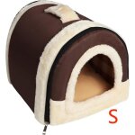 Animal maison pet sac de couchage cuddle pochette lit animal de lavable tapis de maison pour burrower ...