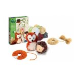 Animaux en pompons - sentosphre - taille unique - laine - 4 pices - 216 x 37 x 266 cm