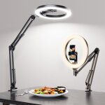 Anneau lumineux avec tr�pied support de cam�ra a�rienne avec ring light 10 id�al pour enregistrement ...