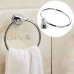 Anneau rond en acier inoxydable mural porte - serviette salle de bain