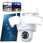 Anran floodlight camera de surveillance  projecteur ptz 360 2k 3mp hd wifi extrieur solaire sans fil ...
