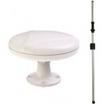 Antarion antenne tnt omnidirectionnelle 35db + mat traversant camping car caravane