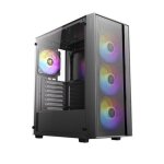 Antec ax65 case mid - tower atx con 4 ventole argb vetro temperato