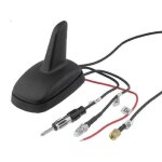 Antenne aileron de requin am fm gps gsm din fme - a sma - a noir 12vdc 2. 15dbi