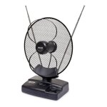 Antenne intrieure - konig - uhf / vhf - gain 42db - anti 4g - couleur noire