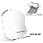 Antenne multisatellite - cahors - smc bisat - 2 lnb - gain 375 db - 2 sorties