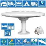 Antenne omnidirectionnelle - helio - helio magnet - amplifi�e - dvb - t2 - fm dab