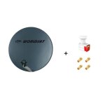 Antenne parabole fibre smc 60 cm anthracite worldsat + lnb twin 01 db full hd 1080p 4k ultra hd + 4 fiches ... Antenne parabole fibre smc 60 cm anthracite worldsat + lnb twin 01 db full hd 1080p 4k ultra hd + 4 fiches ...