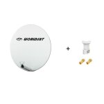 Antenne parabole fibre smc 85 cm beige worldsat + lnb single 01 db full hd 1080p 4k ultra hd + 2 fiches ... Antenne parabole fibre smc 85 cm beige worldsat + lnb single 01 db full hd 1080p 4k ultra hd + 2 fiches ...