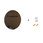 Antenne parabole fibre smc 85 cm marron worldsat + lnb single 01 db full hd 1080p 4k ultra hd + 2 fiches ... Antenne parabole fibre smc 85 cm marron worldsat + lnb single 01 db full hd 1080p 4k ultra hd + 2 fiches ...