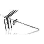 Antenne tv extrieure aerial amplifie one for all filtre 5g, assemblage simple en 3 tapes