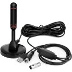 Antenne tv intrieur puissante antenne tnt dvb - t - dtmb 4k 1080p antenne tige numrique avec amplificateur ...