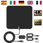 Antenne tv intérieure puissante 4k ultra hd antenne tnt intérieure pour réception difficile avec amplificateur ... Antenne tv intérieure puissante 4k ultra hd antenne tnt intérieure pour réception difficile avec amplificateur ...