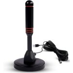 Antenne tv puissante pour int�rieur et ext�rieurdvb - t2 dtmb rotation 360� avec base magn�tiqueantenne ...