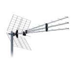 Antenne tv tnt extrieure - hd4k - trinappe - 135 dbi - filtre passif 4g lte - 43 lments