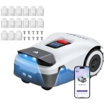 Anthbot genie 1000 robot tondeuse sans fil (rtk + 4g) - 2000m� - pack entretien : kit lames de rechange ...