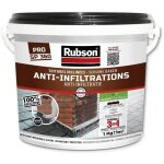 Anti - infiltrations - rubson - noir 1kg - revtement impermable - 100% silicone - rsiste aux uv