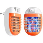 Anti moustique2 paquets electrique tue moucheprise anti insectes electrique bug lampe avec night light ...