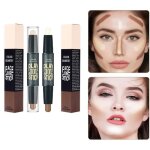 Anticerne - 2pc contouring maquillage - beige - double - end contouring stick - highlighter stick