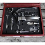 Antique bote en bois de vin accessoires ensemble cadeauvin tire - bouchon bouchon  vin arateur et ...