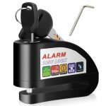 Antivol moto alarme moto bloque disque son dalarme 110db pour moto / vélo / scooter / vtt avec 3 clés ... Antivol moto alarme moto bloque disque son dalarme 110db pour moto / vélo / scooter / vtt avec 3 clés ...
