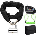 Antivol moto avec alarme - estampille - kit bloque - disque et cha�ne - alarme 110 db - �tanche ip06 ...