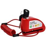 Antivol moto bloque disque alarme 110db - tanche - cble rappel 1. 5m - 2 cls scurit - pour moto ...