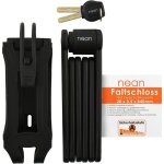 Antivol pliable pour v�lo - febest - serrure � charni�re - acier tremp� - 20x35x840 mm - noir - 2 cl�s ...