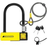 Antivol en u pour v�lo et trottinette - zgeer - 12m c�ble - 15 mm robuste - 3 cl�s haute s�curit� - acier ...