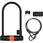 Antivol de vélo en forme de u - ros - acier allié et pvc - 295 x 15 x 14 cm - haute sécurité Antivol de vélo en forme de u - ros - acier allié et pvc - 295 x 15 x 14 cm - haute sécurité