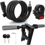 Antivol de v�lo pour scooter �lectrique - sightmark - c�ble en acier 12 mm - serrure � cl� - noir - 120 ...