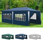 Aopunly 3x6m �tanche stable tonnelle de jardin exterieur anti - uv bleu