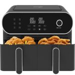 Iceagle friteuse sans huile 11l - air fryer dual zone - friteuse  air avec 2 tiroirs ? xxl airfryer ...