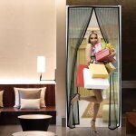 Moustiquaire - apalus - rideau aimant 100x220cm - fixation auto agrippante - passage mains libres - ...