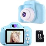 Appareil photo num�rique enfant bleu - marque - mod�le - 8mp - 32go sd - jeux et jouets