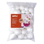 Boules en polystyrne - apli - 17456 - sachet de 100 - diamtres de 1  6 cm - pour enfants