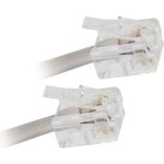 Cordon adsl rj11 - apm - m�le / m�le - blanc - 2m