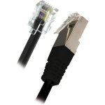 Apm cordon adsl rj11 / rj45 - mle / mle - noir - 2m