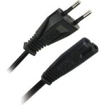 Apm cordon dalimentation secteur bipolaire cee 7 - 16 / iec c7 - mle / femelle - noir - 15m