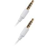 Apm cordon jack - 35mm - stro mle / mle - blanc - 1. 5m