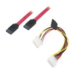 Apm cordon serial sata pour disques durs + c�ble alimentation en y - 0. 6m
