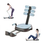 Appareil � abdos multifonction pour femme - machine sit - up home gym (charge max 136 kg) - bleu