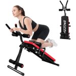Bigzzia appareils abdominaux pliable crunchs pliable fitness poids max 150kg avec compteur ajustable ...