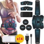Appareil d�lectrostimulation musculaire rechargeable usb 8 modes ceinture abdominale incluse stimulation ...