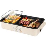 Appareil a fondue chinoise hot pot et barbecue electrique 220v hotpot �lectrique barbecue cor�en de table ...