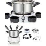 Appareil � fondue �lectrique - livoo - 2 l - 1200 w - 8 personnes - anneau tournant 6 coupelles