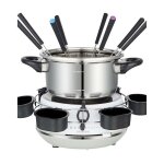 Appareil � fondue �lectrique - melissa - 2l 1200w - 8 personnes - thermostat r�glable - casserole inox ...