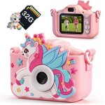 Appareil photo enfant 2. 0 pouces hd 1080p �lectronique jouets 3 � 12 ans 32gb sd carte cadeaux anniversaire ...