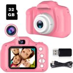 Appareil photo pour enfant - kids mate - ecran 20 pouces hd - 8mp / 1080p - carte tf 32 go - rose Appareil photo pour enfant - kids mate - ecran 20 pouces hd - 8mp / 1080p - carte tf 32 go - rose