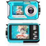 Appareil photo etanche sous marin camscope 2. 7k 1080p fhd 48 mp vido numrique camescope vido selfie ...